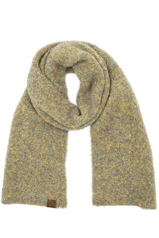C.C Mixed Color Boucle Scarf