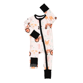 Gigi and Max - Millie Moo ZIP Bamboo Farm OnePiece 2-Way Zipper
