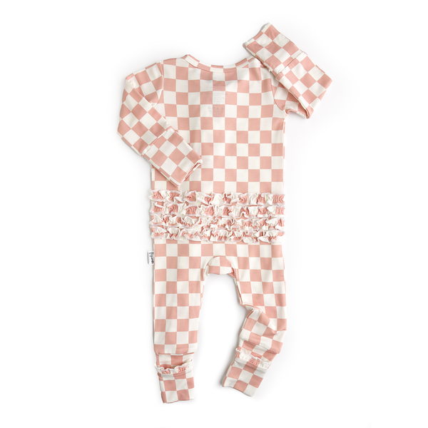 Gigi and Max - Bamboo Baby Pajama Sleepies Little Baby Ruffle Zip Saylor