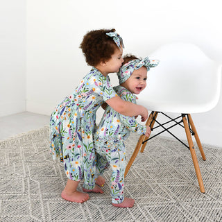 Bumble Ruffle Zip Bamboo Baby Sleepies Little Outfit