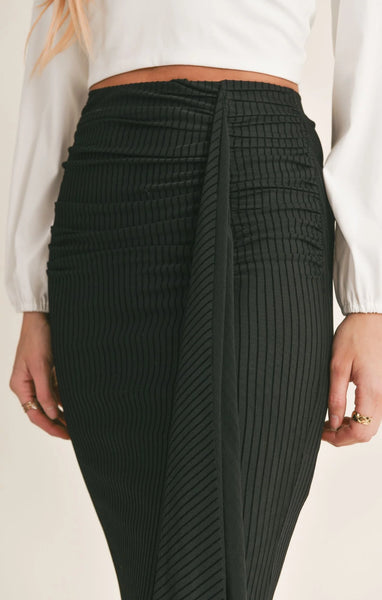 Sage The Label- Lady Dynamite Ruched Midi Skirt