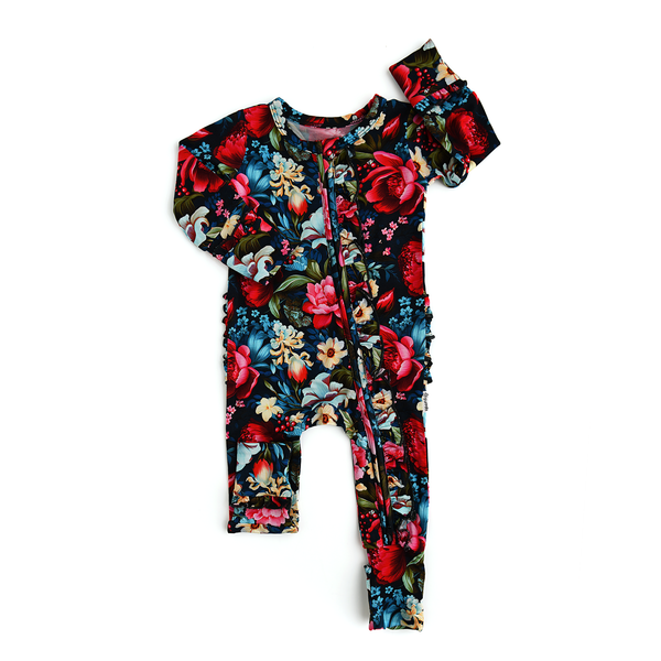 Gigi and Max - Aria Ruffle Zip Bamboo Baby Clothing