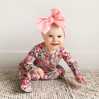 Gigi and Max - Eloise RUFFLE ZIP Bamboo Baby Outfit Sleepies Little