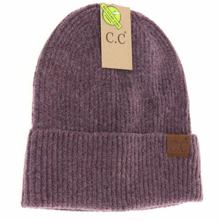 Unisex Soft Ribbed Cuff C.C Beanie