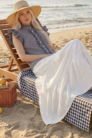 Playful Gingham Ruffle