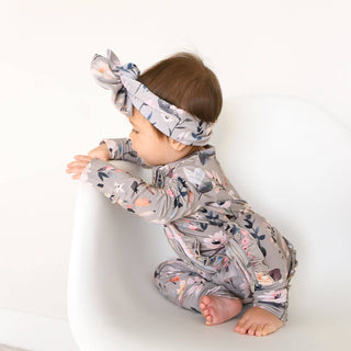 Gigi and Max - Tatum RUFFLE ZIP Bamboo One Piece Floral Baby Clothing