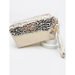 Waterproof Fabric Leopard Pattern Cosmetic Bag