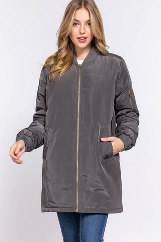 The Long Line Bomber Jacket