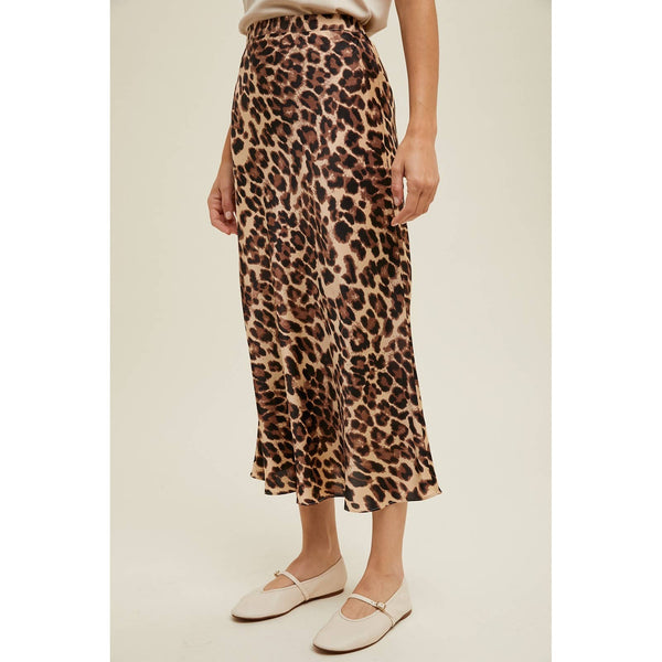 Leslie Leopard Midi Pencil Skirt