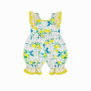 Haute Baby - Haute Baby Lemon Drop Girl Romper for Infants & Toddlers