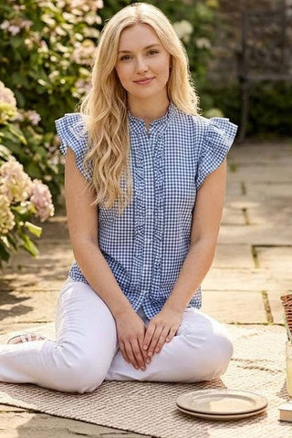 Playful Gingham Ruffle