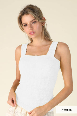 NIKIBIKI - Lace Textured Square Top