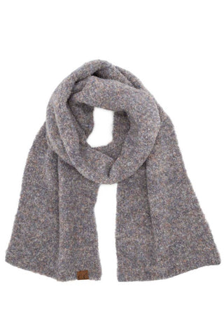 C.C Mixed Color Boucle Scarf