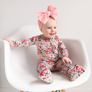 Gigi and Max - Eloise RUFFLE ZIP Bamboo Baby Outfit Sleepies Little