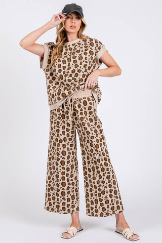 The Leopard Scuba Top