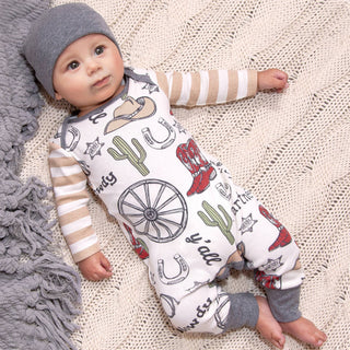 Baby Boy's Howdy Partner Cotton Romper
