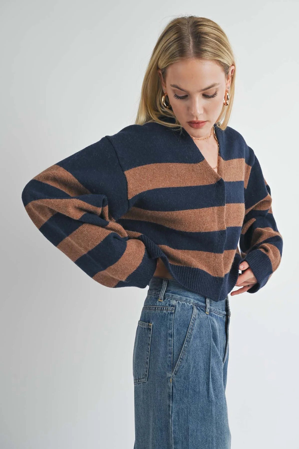 Sage The Label- Liana Bold Stripe Cardi