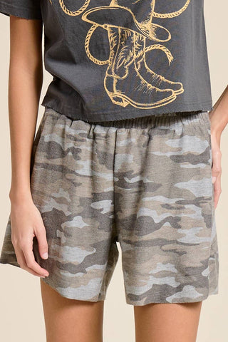 RELAXED FRENCH TERRY SHORTS