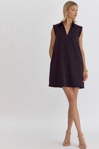 Finley V-Neck Collared Mini Dress