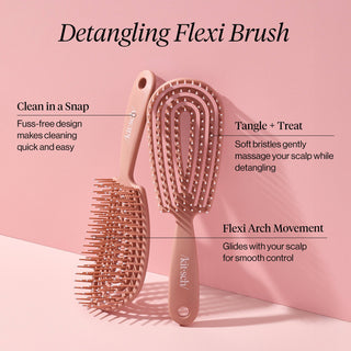 Detangling Flexi Brush - Terracotta