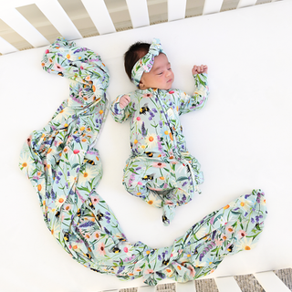 Bumble Ruffle Zip Bamboo Baby Sleepies Little Outfit