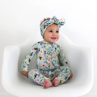 Bumble Ruffle Zip Bamboo Baby Sleepies Little Outfit