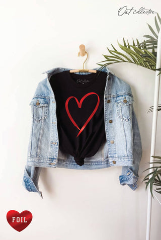 HEART FOIL Graphic T-shirt