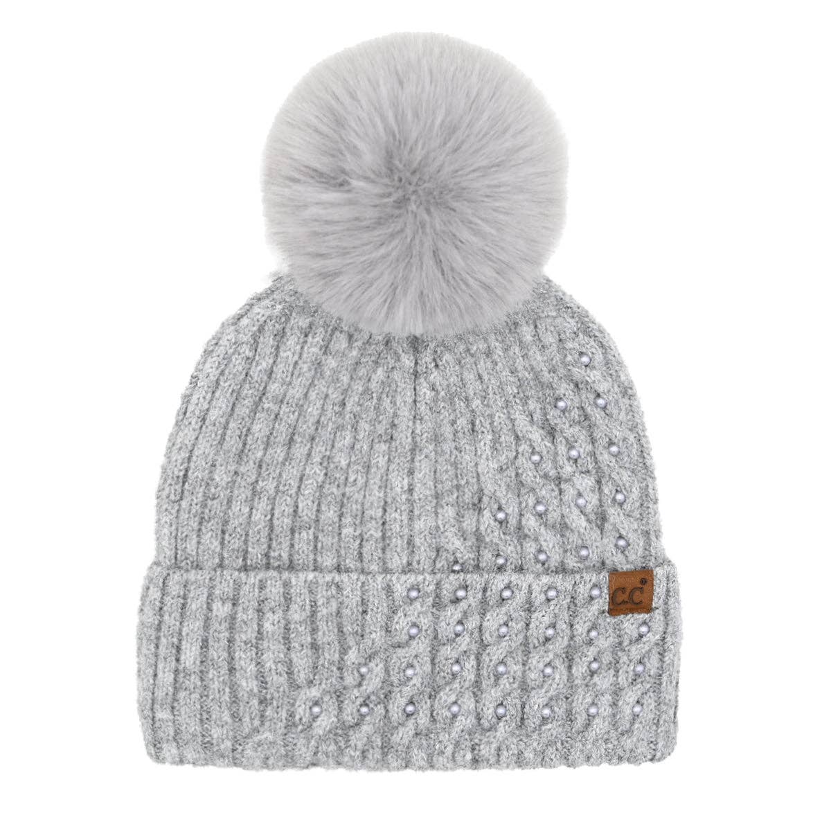 C.C Beanie - Pearl Embellished