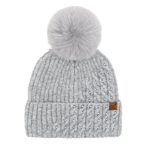 C.C Beanie - Pearl Embellished