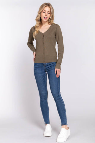 The Classic Button Down Sweater Cardigan