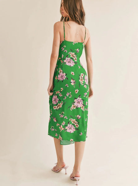 Sage The Label- Greener Side Wrap Dress