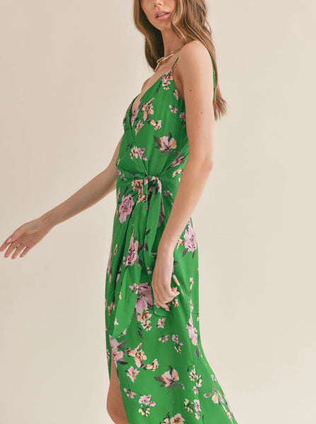 Sage The Label- Greener Side Wrap Dress