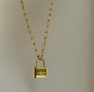 Astra Star Lock Necklace