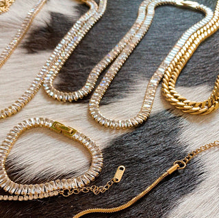 Black Tie Affair Baguette Necklace