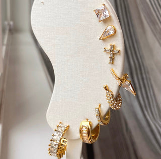 Ella Princess Cut Studs