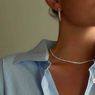 Ella Crystal Tennis Necklace