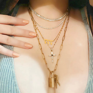 Ella Crystal Tennis Necklace