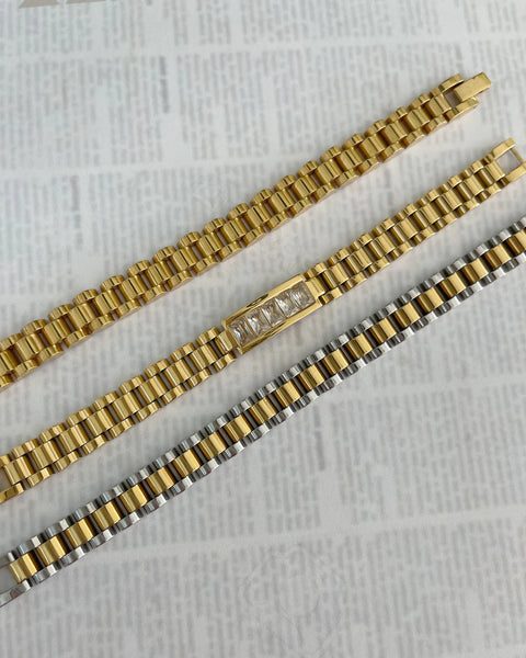 Bracha- Rolly Two Tone Bracelet