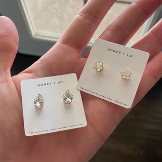 Star Dust Crystal Studs