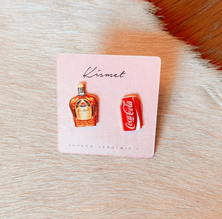 Crown + Cola Stud Earrings