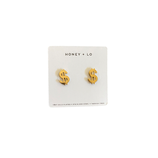 Dollar Signs Studs