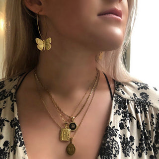 Honey Initial Necklace