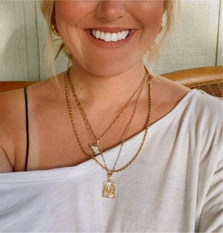 Honey Initial Necklace