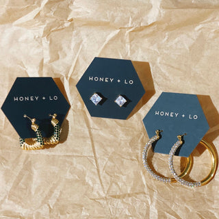 Ella Princess Cut Studs