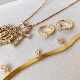 Majesty Double Charm Religious Pendant Necklace