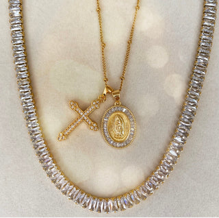 Black Tie Affair Baguette Necklace