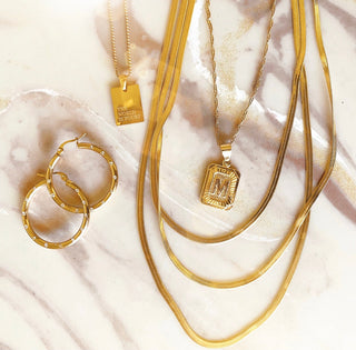 Honey Initial Necklace