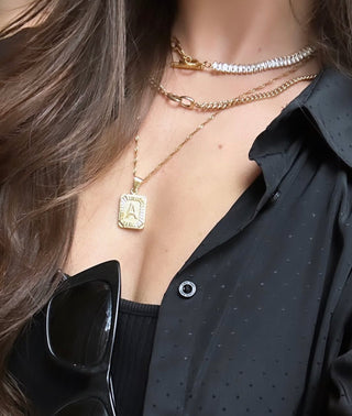 Honey Initial Necklace