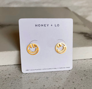 Smiley Face Studs