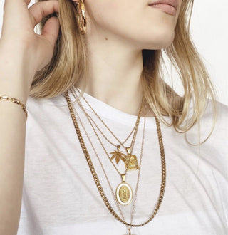 Honey Initial Necklace